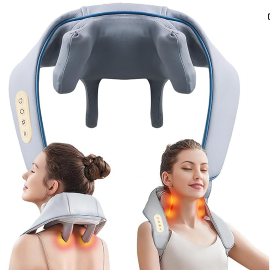 Masajeador de Cuello y Hombros Lalitar™ con Calor Terapéutico – Manos Libres